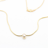 14KY Solitaire Diamond Pendant Necklace #16