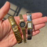 Vintage Silver and Gold Peek-a-Boo Bracelet Watch