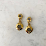 Vintage Silhouette Drop Clip On Earrings