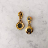 Vintage Silhouette Drop Clip On Earrings