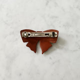 Vintage Brown Bow Hair Clip