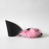 Etsu Feather Wedge Black/Pink