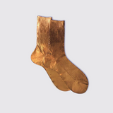Maria La Rosa Metallic Ribbed Socks