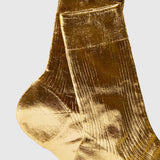 Maria La Rosa Metallic Ribbed Socks