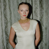 Vintage Handwoven Pearl Bib Necklace