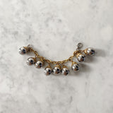 Vintage Gold and Silver Grape Charm Bracelet