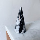 Marble Ring Cone - Black and White
