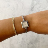 Vintage Silver Square Faced Gucci Watch