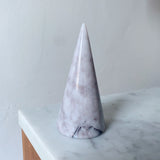 Marble Ring Cone - White with Lilac