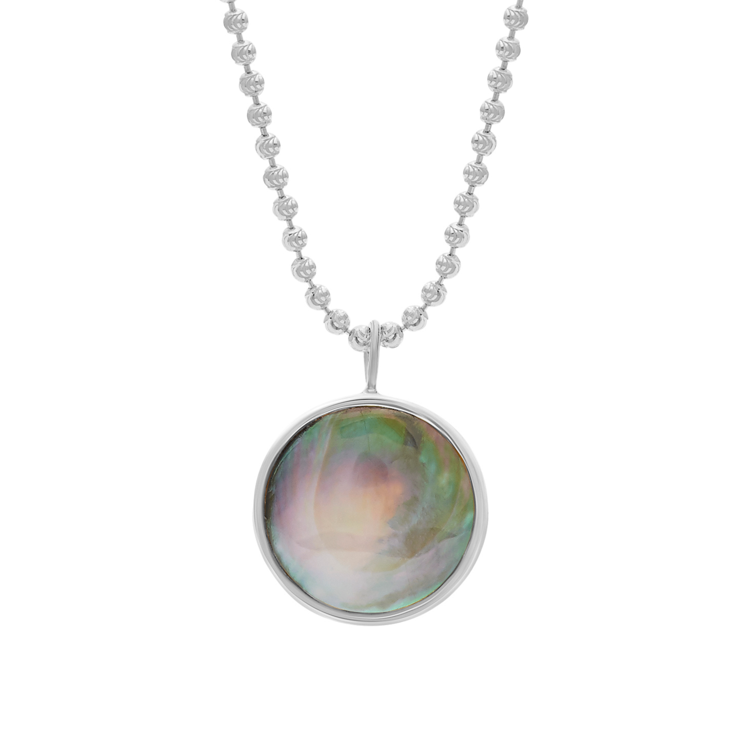 Everett Necklace - Black Mother of Pearl