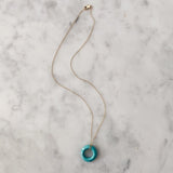 Beignet Necklace - Turquoise