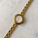 Vintage Gold Gucci Watch w/ White Face