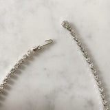 Vintage Rhinestone Necklace with Bow Detail