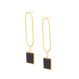 Zoe Earrings - Lava