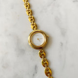 Vintage Gold Gucci Watch w/ White Face