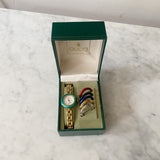 Vintage Gold Gucci Watch with Interchangeable Bezels