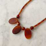 Vintage Beaded Agate Necklace
