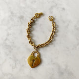 Vintage Givenchy Heart Lock Bracelet