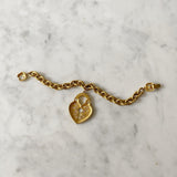 Vintage Givenchy Heart Lock Bracelet