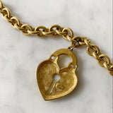 Vintage Givenchy Heart Lock Bracelet