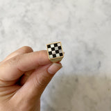 Samuel Mini Ring - Checkered