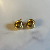 Vintage Gold Ball Earring