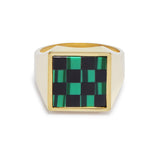 Samuel Mini Ring - Black Onyx/Malachite