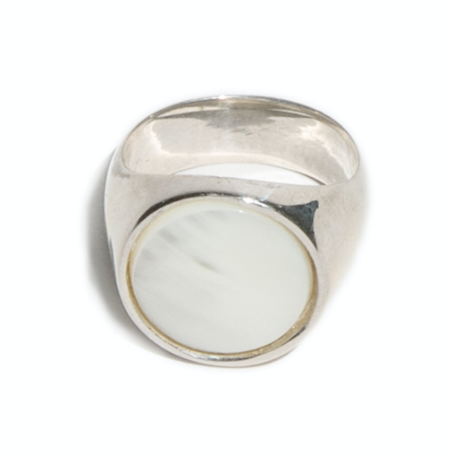 Everett Ring - White Mother of Pearl