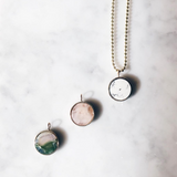 Everett Necklace - Rose Quartz