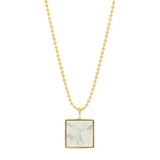 Samuel Necklace - White Howlite