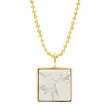 Samuel Necklace - White Howlite