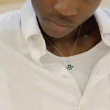 Samuel Mini Necklace - Black Onyx/Hematite