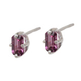 Jordan Earrings - Seza Rhodolite