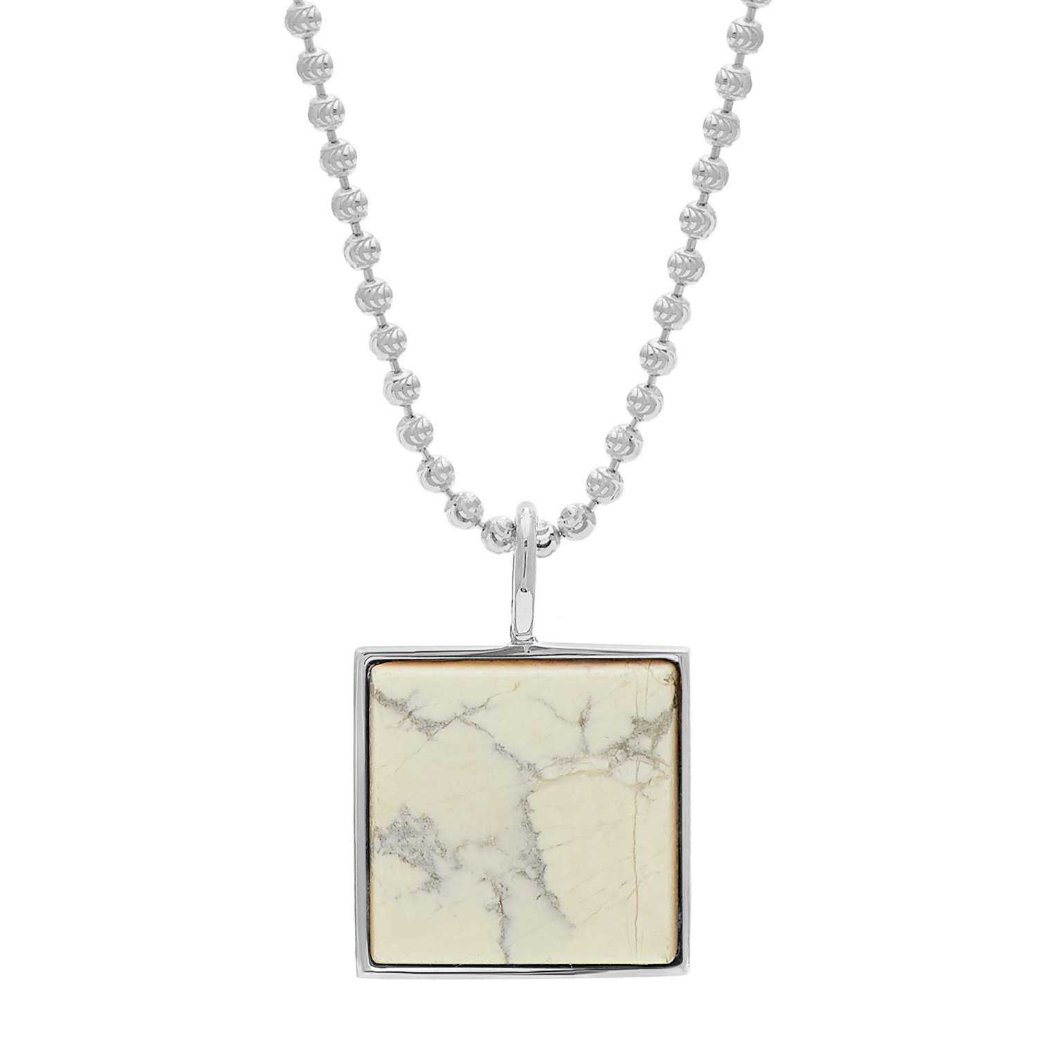 Samuel Necklace - White Howlite