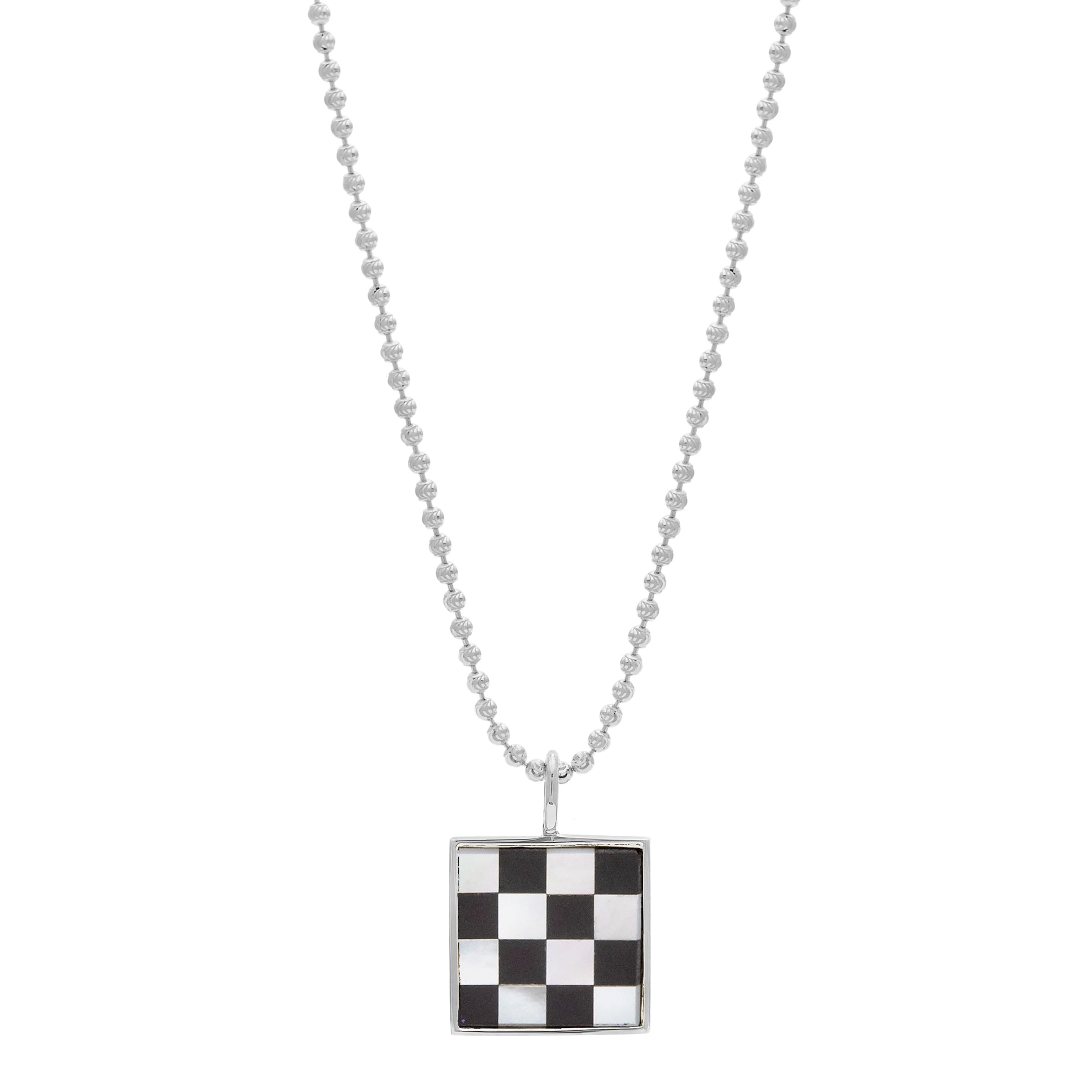 Samuel Necklace - Checkered Ball Chain