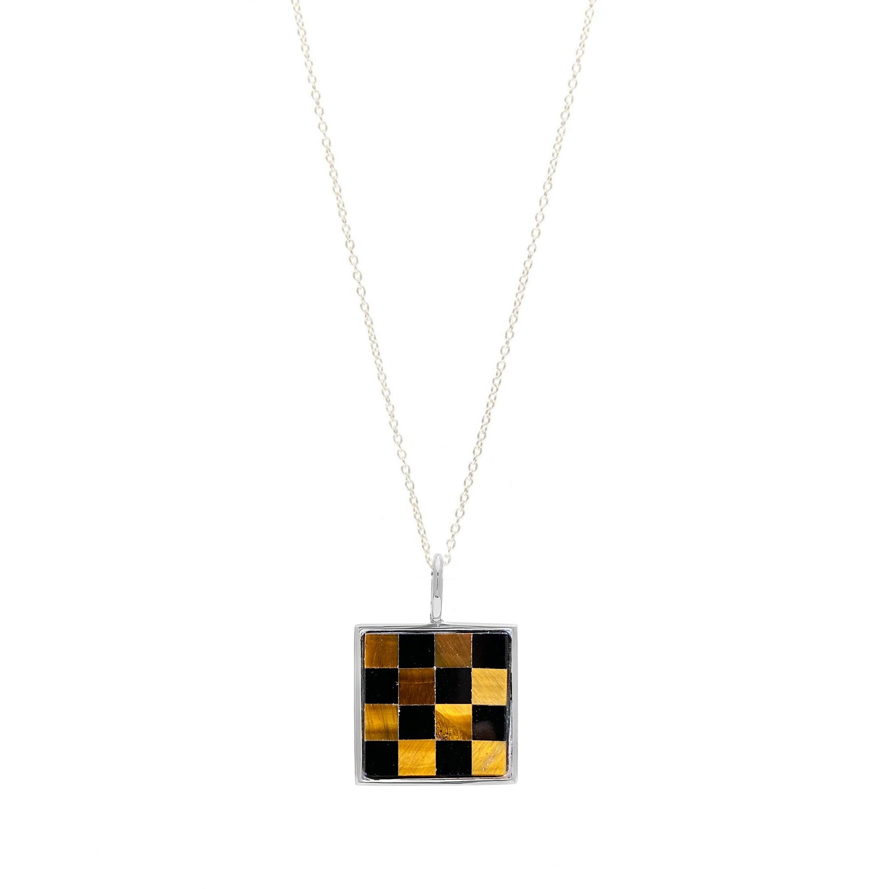 Samuel Necklace - Tiger's Eye Cable Link Chain