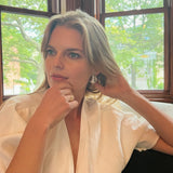Vintage Silver Textured Clip-On Earrings